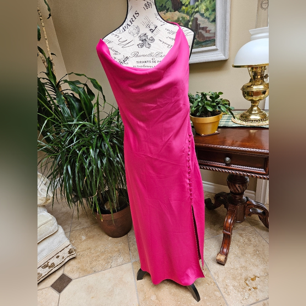 NEW WITH TAGS NORDSTROM Magenta slip dress. Size large.This is a perfect.dress